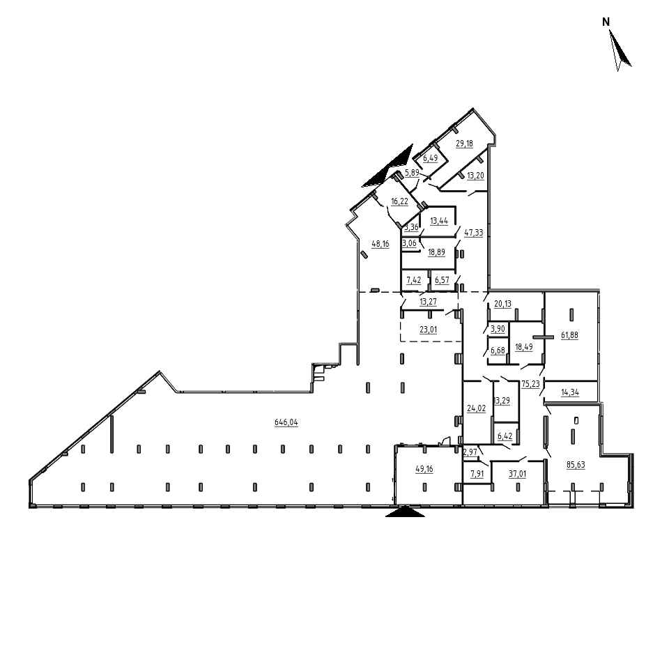 ЖК Brother: планування приміщення площею 1328.59 м<sup>2</sup>