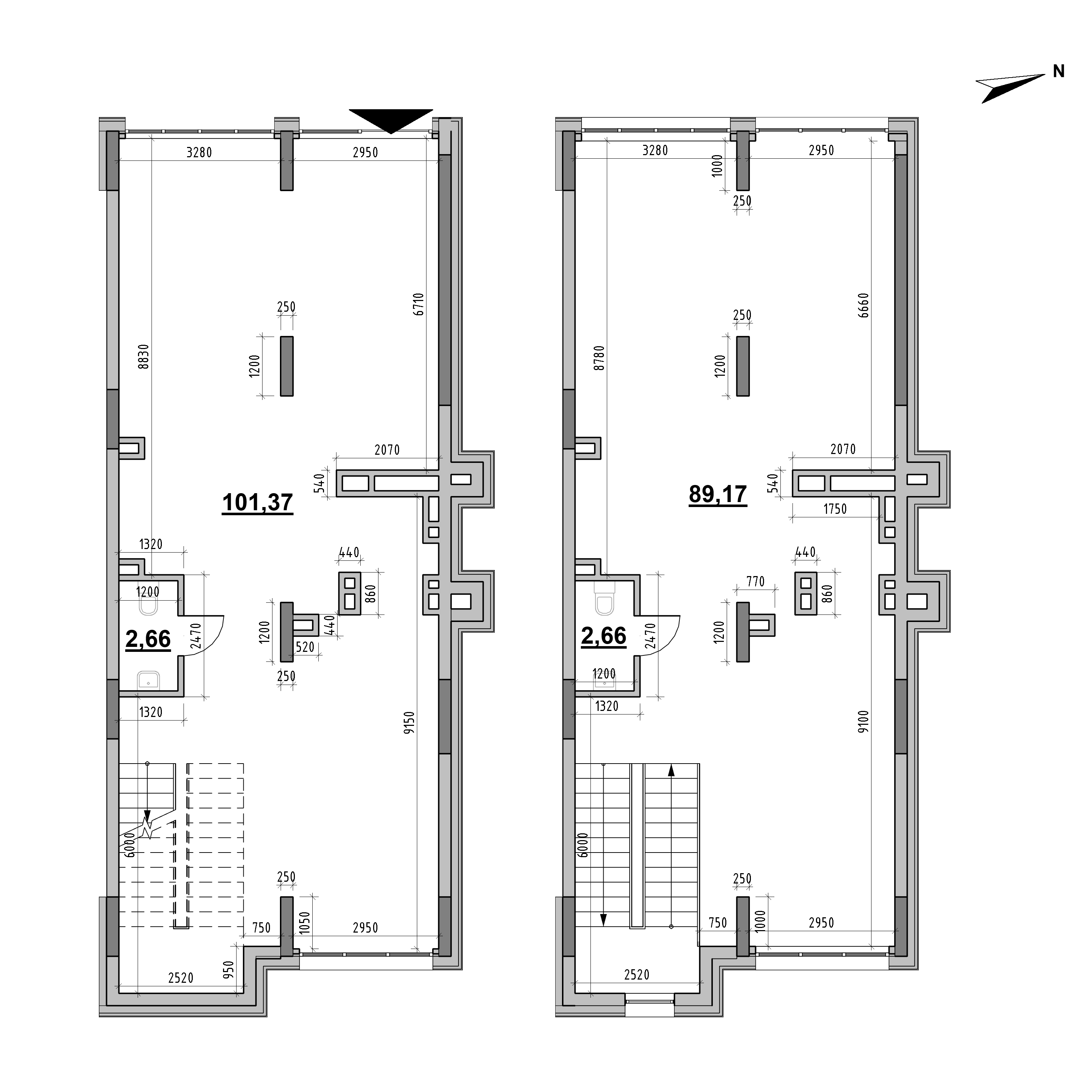 RC Nordica Residence: space planning area 195.86 m<sup>2</sup>