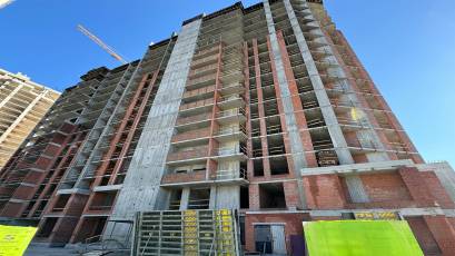 ЖК Nordica Residence: в другому будинку виконується облаштування вертикальних елементів 20 поверху