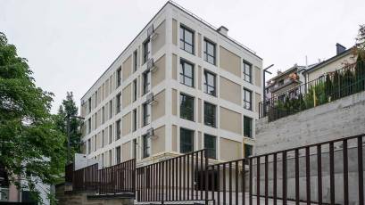 Installation of small architectural forms is nearing completion