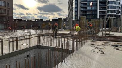 ЖК Maxima Residence: в другій секції облаштовуються монолітні конструкції -1 поверху