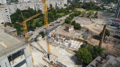 ЖК Riel City: у другій черзі у будинку 4 завершені монолітні роботи