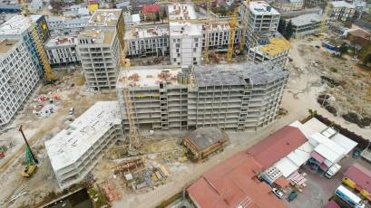 Mistechko Pidzamche RC: in section 7.2 of the third stage of Vezha complex, the arrangement of the monolithic frame has been completed
