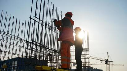 ЖК Riel Сity: у другій черзі в секції 1-Б завершено заливання плити перекриття 10 поверху
