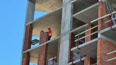 ЖК Nordica Residence: в другому будинку виконується кладка стін на 14 поверсі
