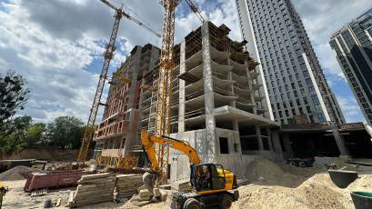 ЖК Nordica Residence: в другому будинку другої черги завершено зведення монолітних конструкцій 13 поверху