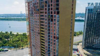 Bereh Dnipra RC: the laying of walls is nearing completion